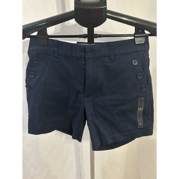 NWT Tommy Hilfiger The Flex Navy Blue Classic Stretch Shorts Women's size 0 - Picture 1 of 8